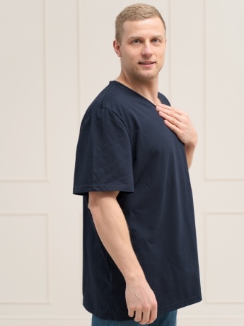 Футболка мужская с карманом, большого размера