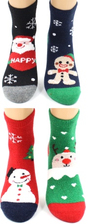 Женские носки Новогоднее ассорти (с ангорой)