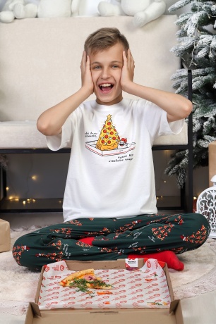 Костюм для мальчика Пиццайоло-2 молочный