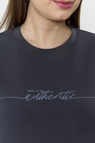 Футболка женская Дельта антрацит