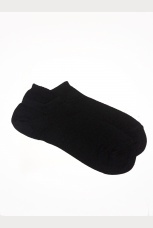 Носки-следки с перфорацией мужские, черные