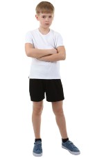 Шорты детские классические черные с кулиской