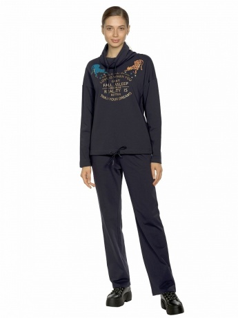 Женский комплект черный с гепардом