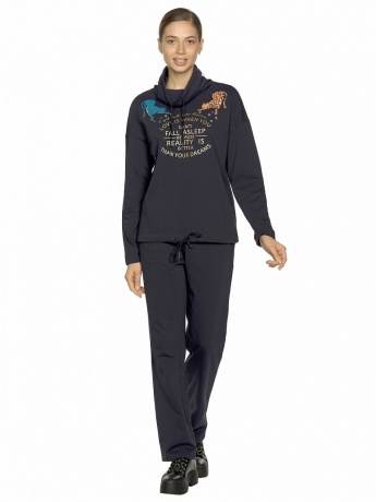 Женский комплект черный с гепардом