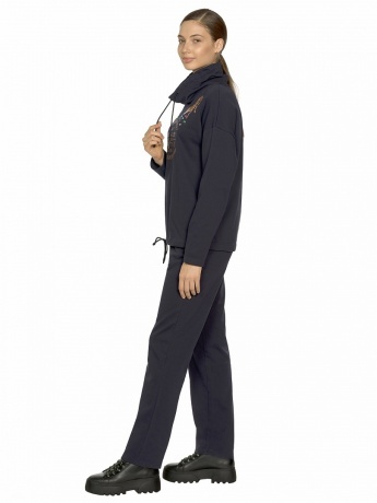 Женский комплект черный с гепардом