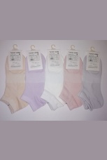 Женские носки ассорти короткие однотонные