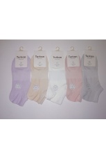 Женские носки ассорти короткие однотонные