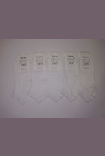 Женские носки укороченные, белые