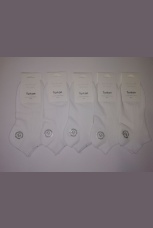 Женские носки укороченные, белые