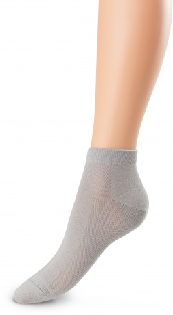 Носки женские укороченные бамбуковые, серые