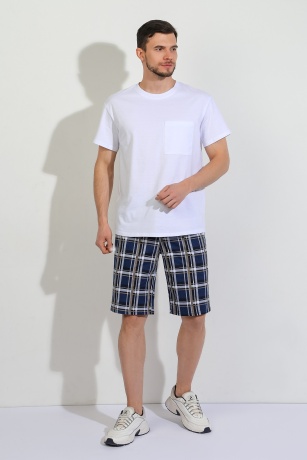Шорты мужские Штурман-2 синяя клетка