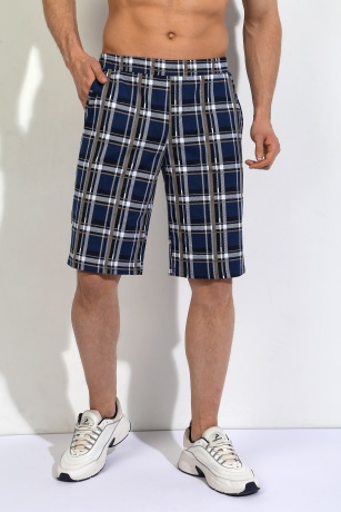 Шорты мужские Штурман-2 синяя клетка
