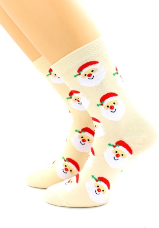 Женские носки Дед Мороз (х/б)