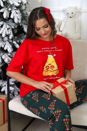 Костюм женский Пиццайоло-3 красный