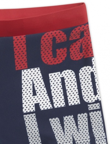 Купальные плавки для мальчиков "Могу и буду", джинс (рост 98-110)