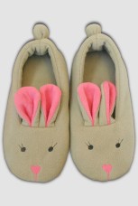 Детские тапочки-балетки "Зайки"