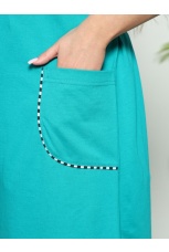 Халат женский бирюза с полосками