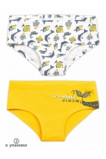 Трусы для девочек с рыбками (2 штук)